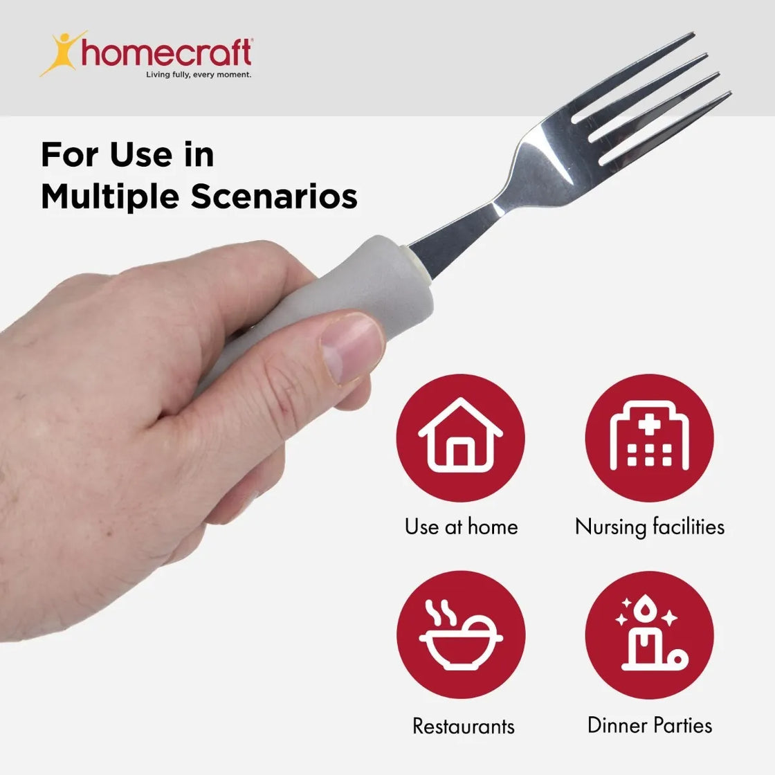 Homecraft Lightweight Foam Handled Fork