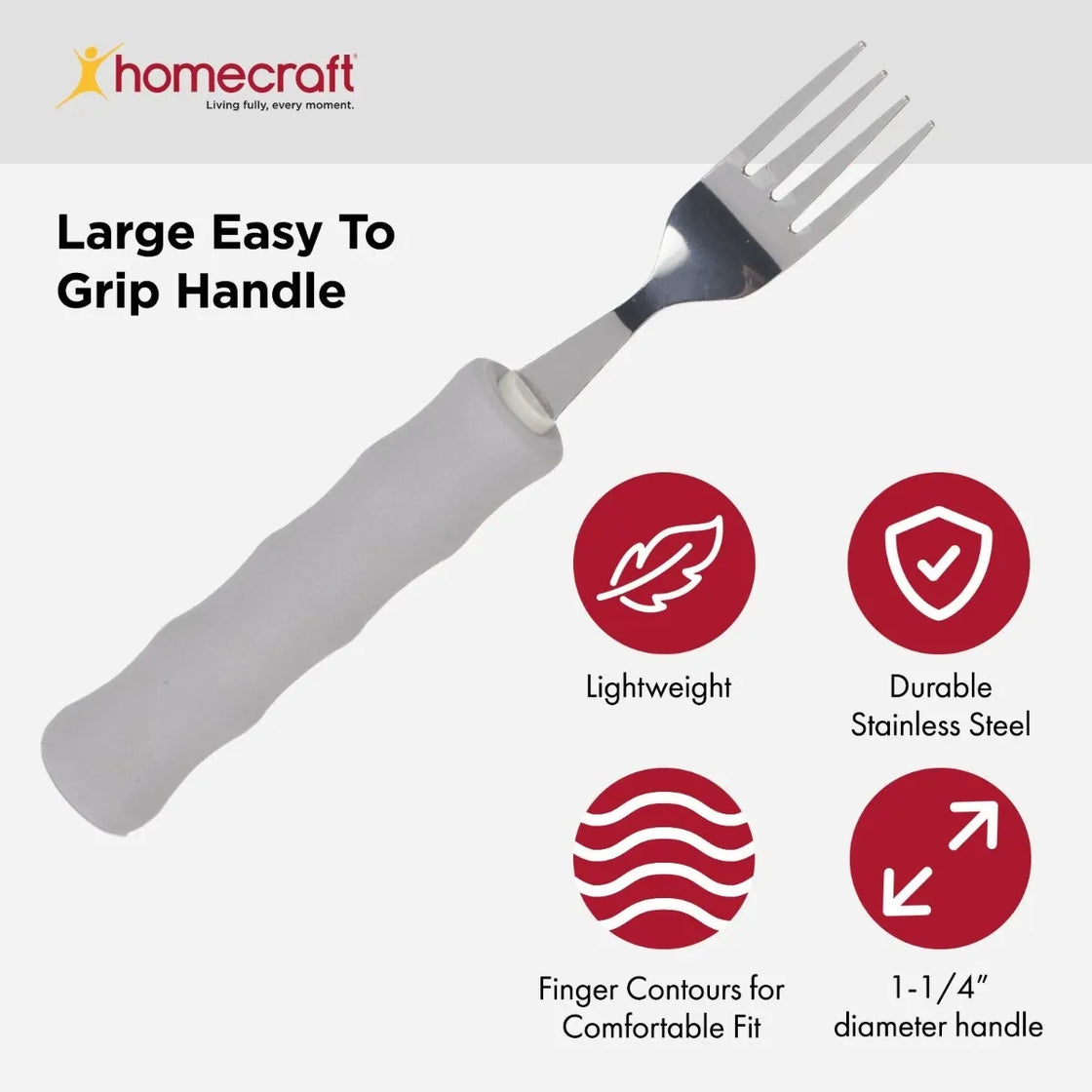 Homecraft Lightweight Foam Handled Fork