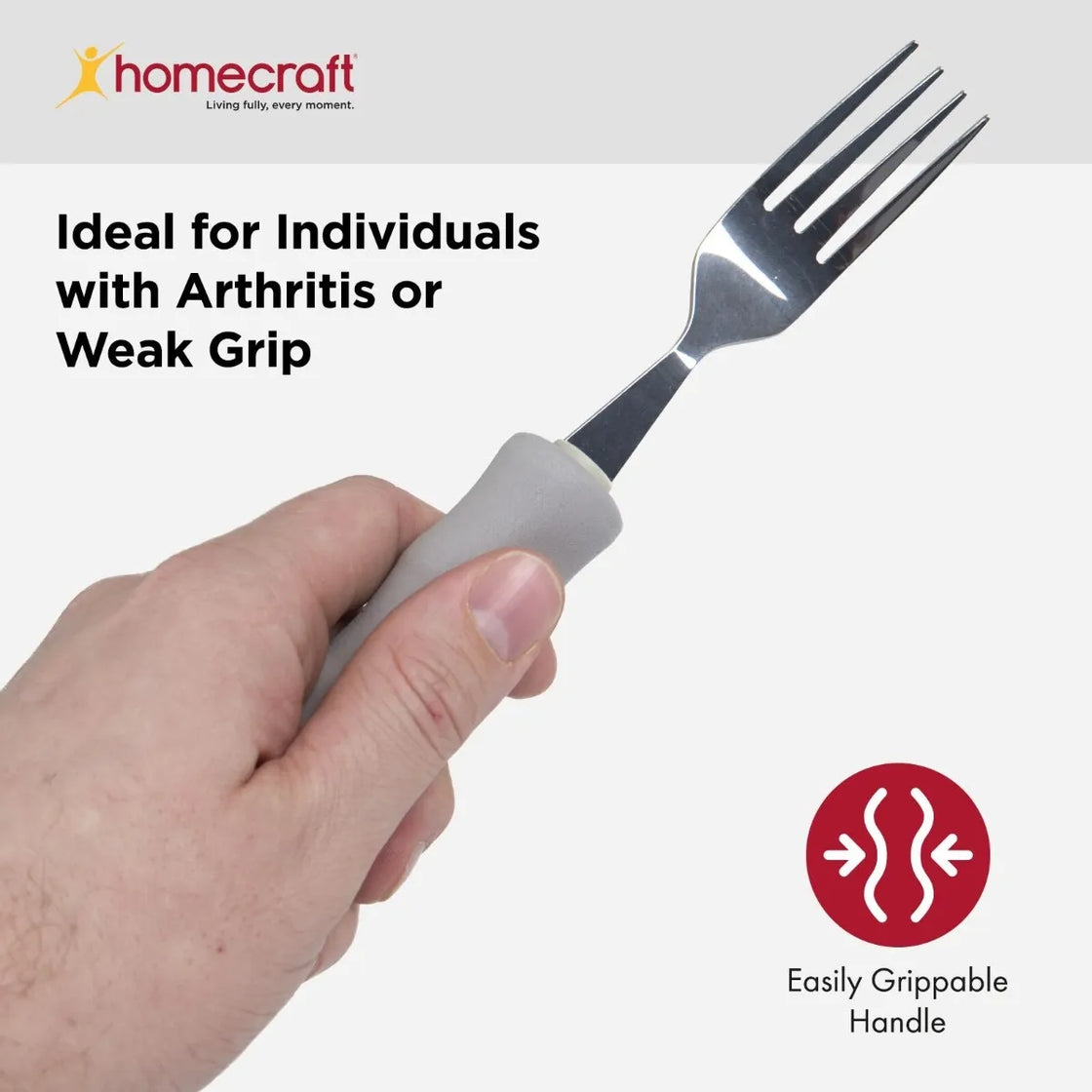 Homecraft Lightweight Foam Handled Fork