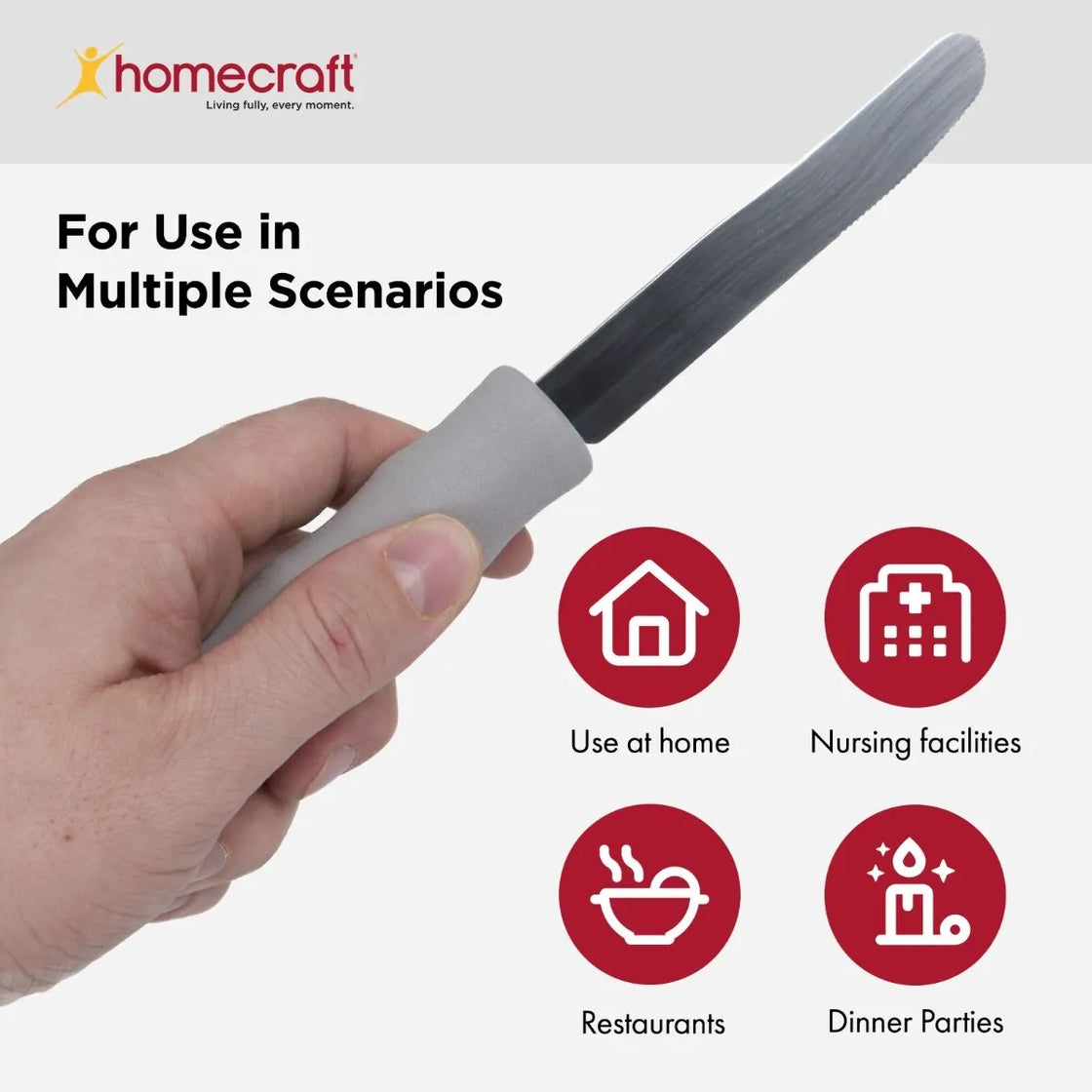Homecraft Lightweight Foam Handled Knife