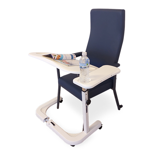 Redgum Over Bed / Chair Table - Adjustable width and Height swl 10kg