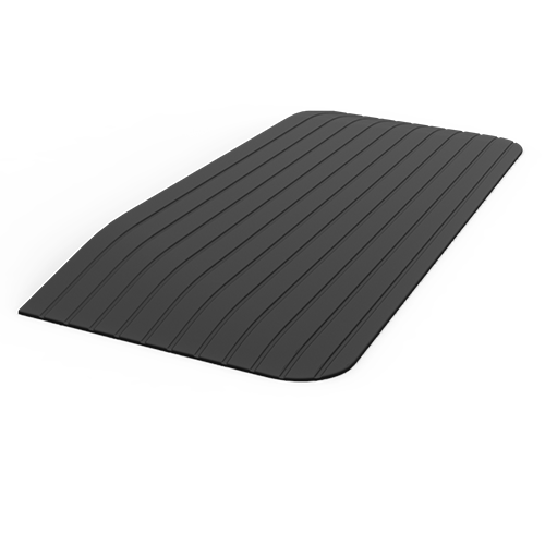 Redgum rubber wedge ramp contoured edges  1105 W x 410 D x 50mm H