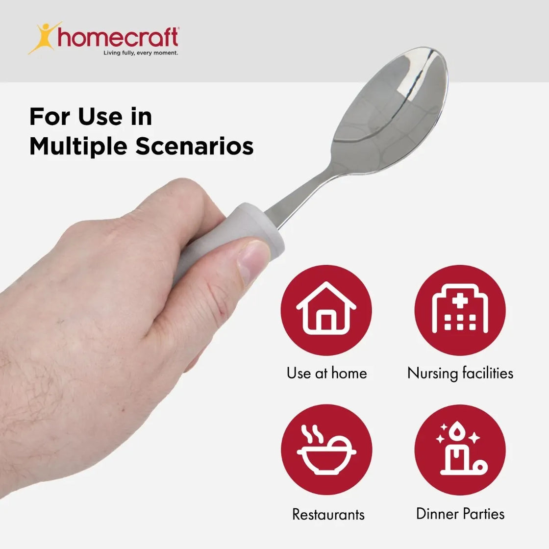 Homecraft Lightweight Foam Handled Spoon