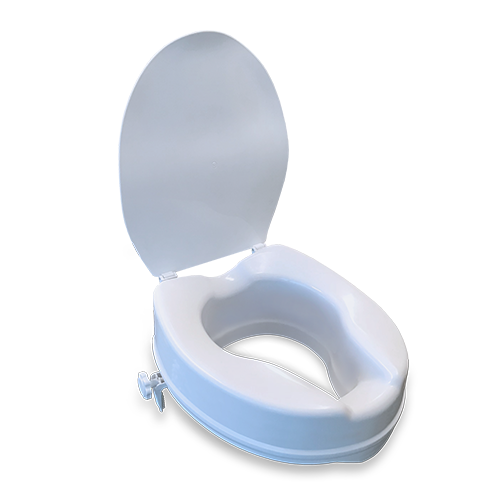Redgum Raised Toilet Seat w' Lid ( Donut ) 75mm , 100mm or 125mm