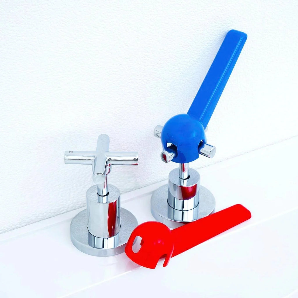 Tap Turners- Red/Blue - cross handle tap turner