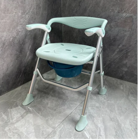 Avail Shower chair/Commode - portable (4kg) fold up aluminium
