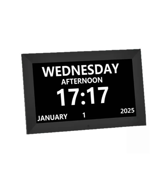 10.1inch Extra Large Font Clock for Seniors /Dementia Large Digital Day Date Clock with Custom Alarms