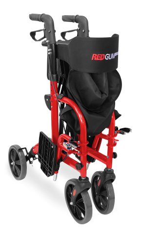 Dual purpose Side Folding Seat Walker/ transit chair