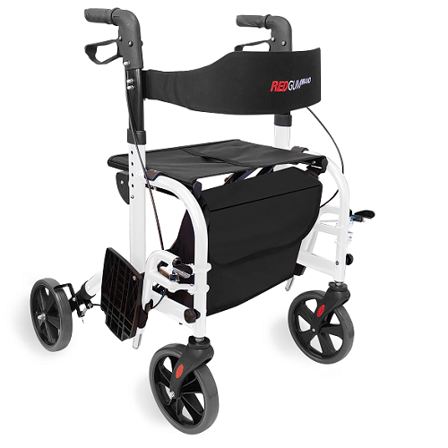 Dual purpose Side Folding Seat Walker/ transit chair