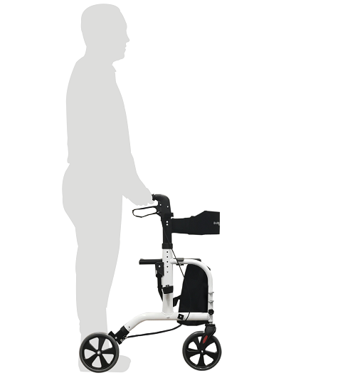 Dual purpose Side Folding Seat Walker/ transit chair