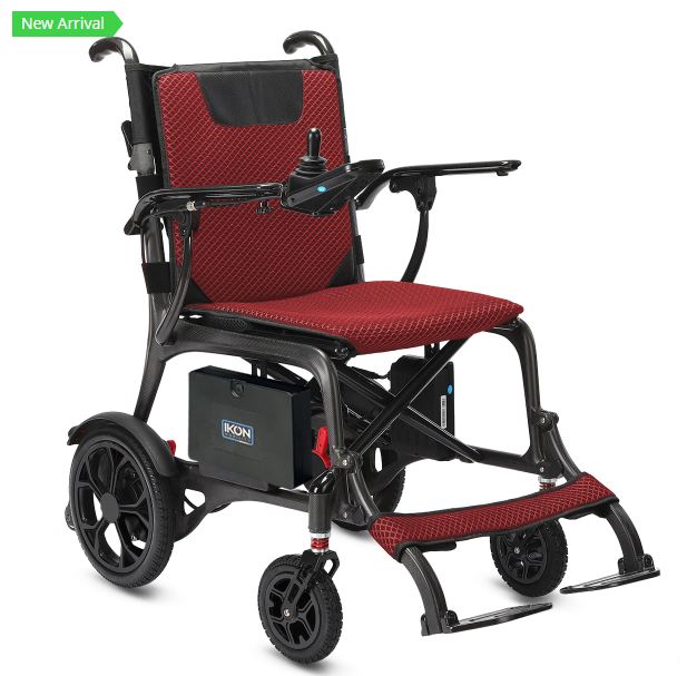 Ikon Enduro Powerlite electric wheelchair - side folding