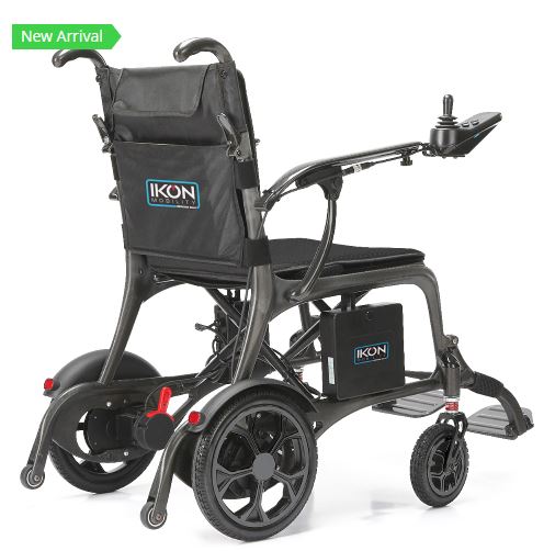 Ikon Enduro Powerlite electric wheelchair - side folding