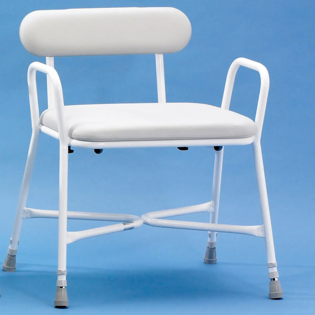 Homecraft Sherwood Plus Bariatric Shower Stool - with adjustable padded back rest