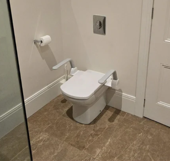 Liberty Toilet support arms - Fits both standard and blind fittings toilets