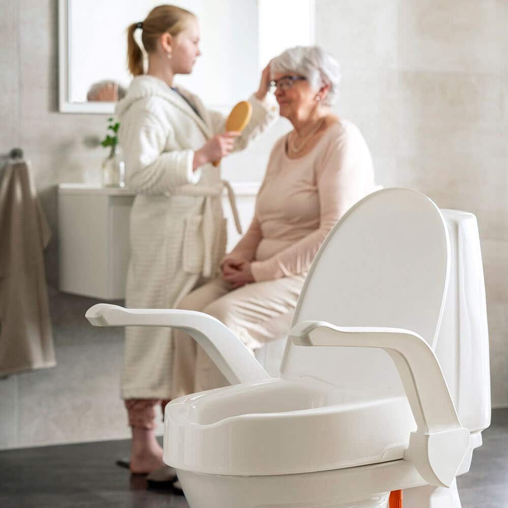 Etac My-Loo Toilet Seat Raiser- with arm supports 100mm