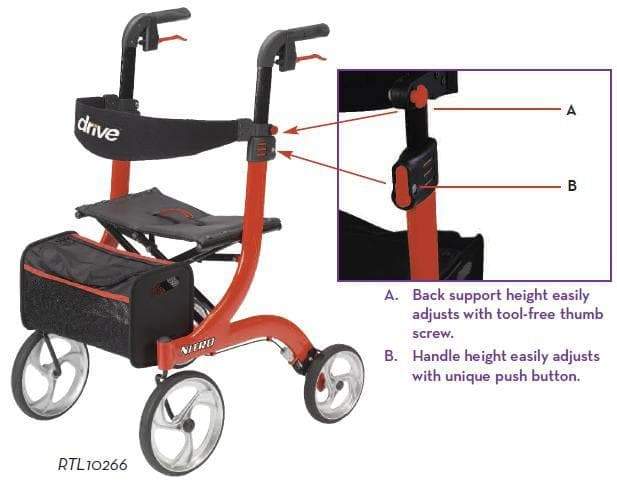Nitro Rollator - Standard or Petite