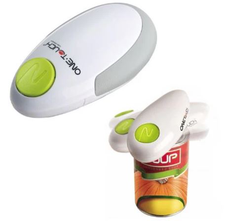 One touch electric can opener