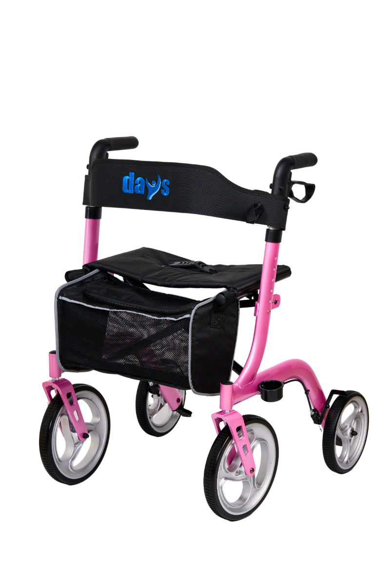 Days superlite deluxe rollator - Pink 6.9kg – Sharkey Mobility