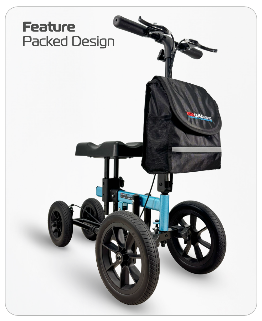 Redgum cross country knee walker - Blue SWL 136kg