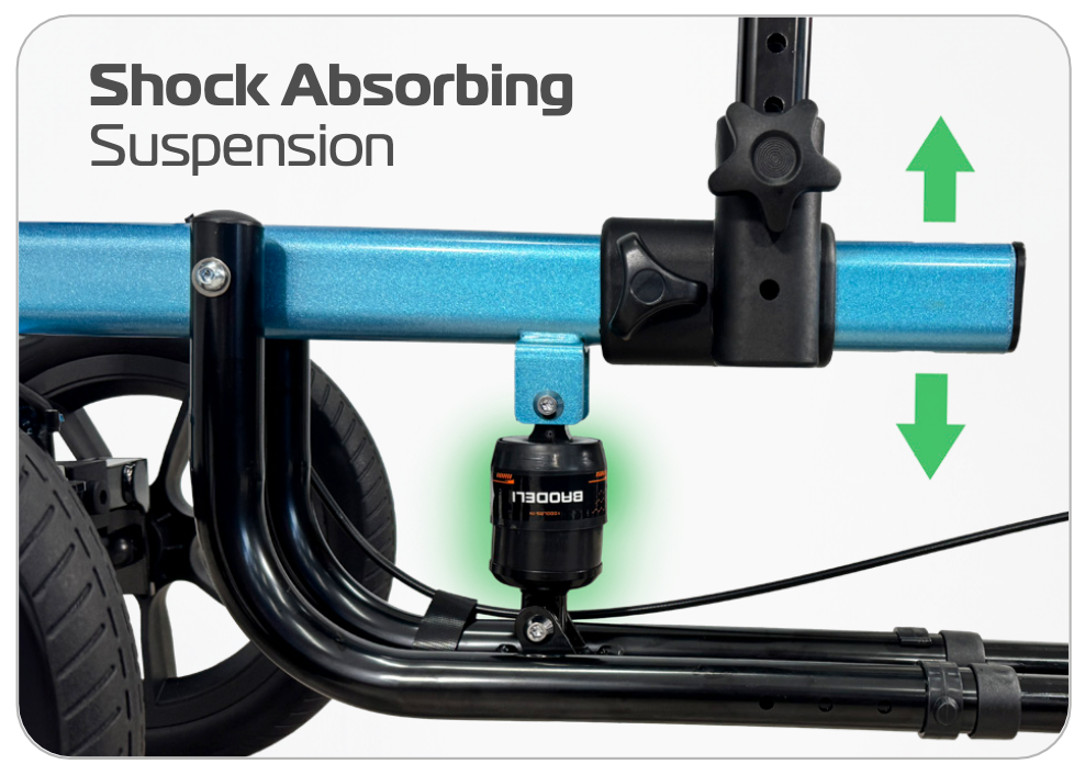 Redgum cross country knee walker - Blue SWL 136kg