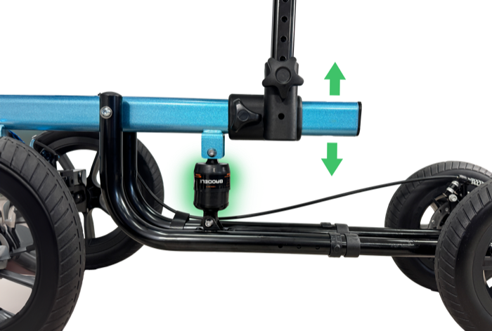 Redgum cross country knee walker - Blue SWL 136kg