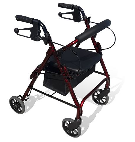 Redgum aluminium mini Walker - 6"wheels SWL 120kg