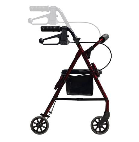 Redgum aluminium mini Walker - 6"wheels SWL 120kg