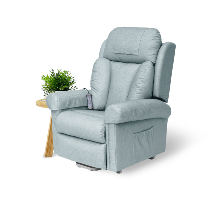 Rosa Lift Chair - 4 motor - swl 158kg ( available in Shadow Grey,Ocean blue and Ice pearl )