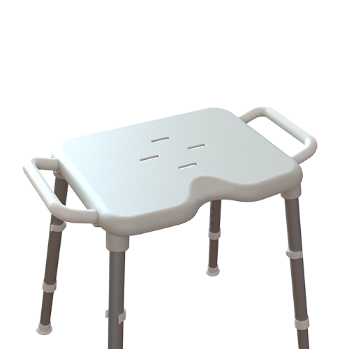 Redgum Space Saver Shower Stool - reversible handles -- SWL 130kg