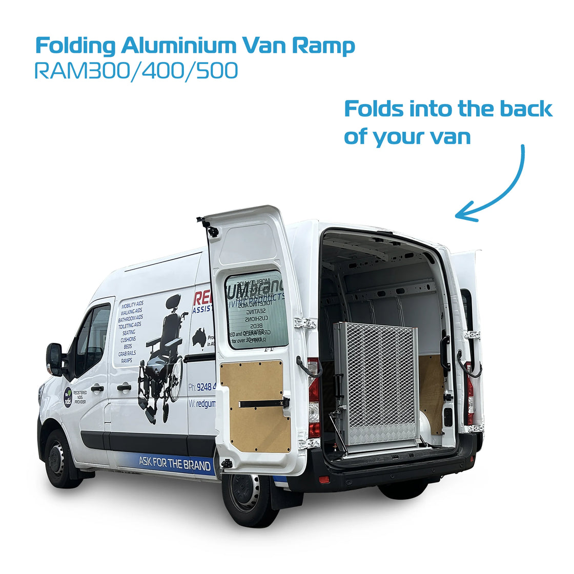 Redgum Folding Van Ramp's - available in x3 lengths ( from $2100 + installation if required )