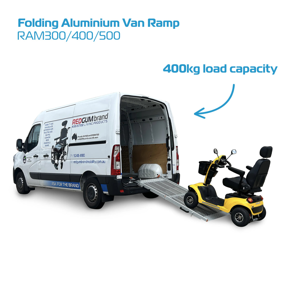 Redgum Folding Van Ramp's - available in x3 lengths ( from $2100 + installation if required )