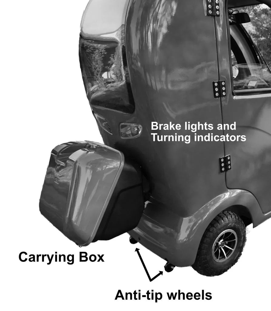 Wombat mobility scooter - fully enclosed
