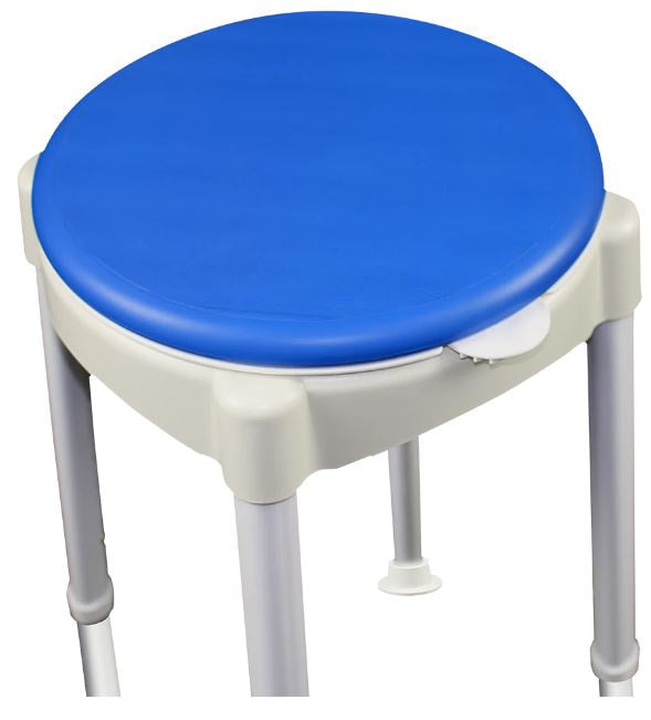 Round Shower Stool w' Rotating Seat